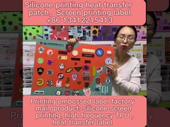 patch transfer panas pencetakan silikon