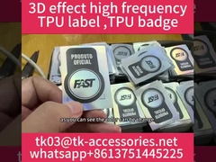 Pencetakan Label Kain Mengkilap 5cm Untuk Pakaian Olahraga