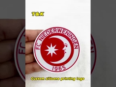 kualitas tinggi 3d silicone heat transfer printing Custom 3d silicone logo Silikon yang dapat dicuci berkelanjutan