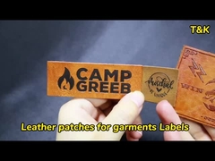 Label Transfer Kulit Fiber Planting PU Disesuaikan Logo 3D Lembut Silikon