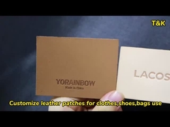 Patch Kulit Custom Pindah panas besi pada Kulit Asli Patch Kulit Ukiran untuk Kain Topi