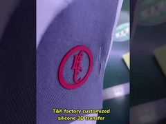 Patch Logo Silikon Dicetak Microfiber Untuk Label Merek Pakaian