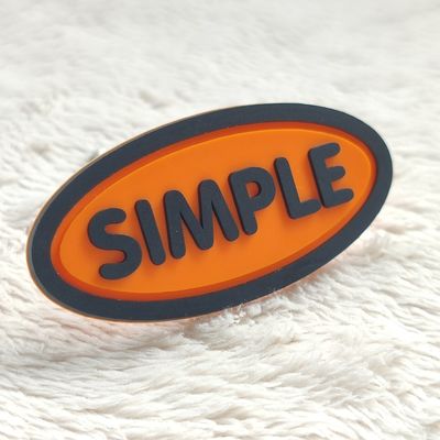 Custom Soft Silicone Rubber Clothing Labels with Non Slip Features Rich Color Options and Eco Friendly Non Toxic PVC Material