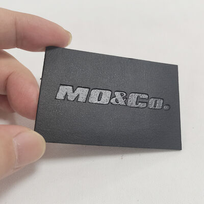 New Design Custom Embossed Logo Faux Leather Labels Stitching Custom Embossed Leather Patches for Garments Leather Badges