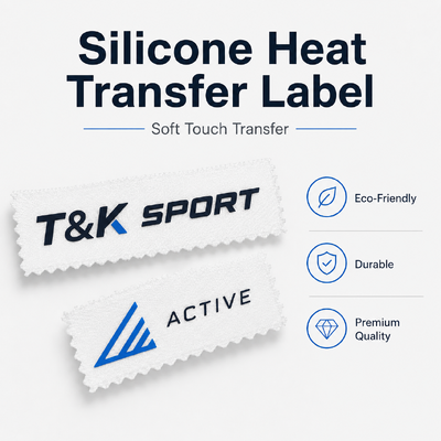Custom Silicone Heat Transfer Label Manufacturer for Apparel Brands