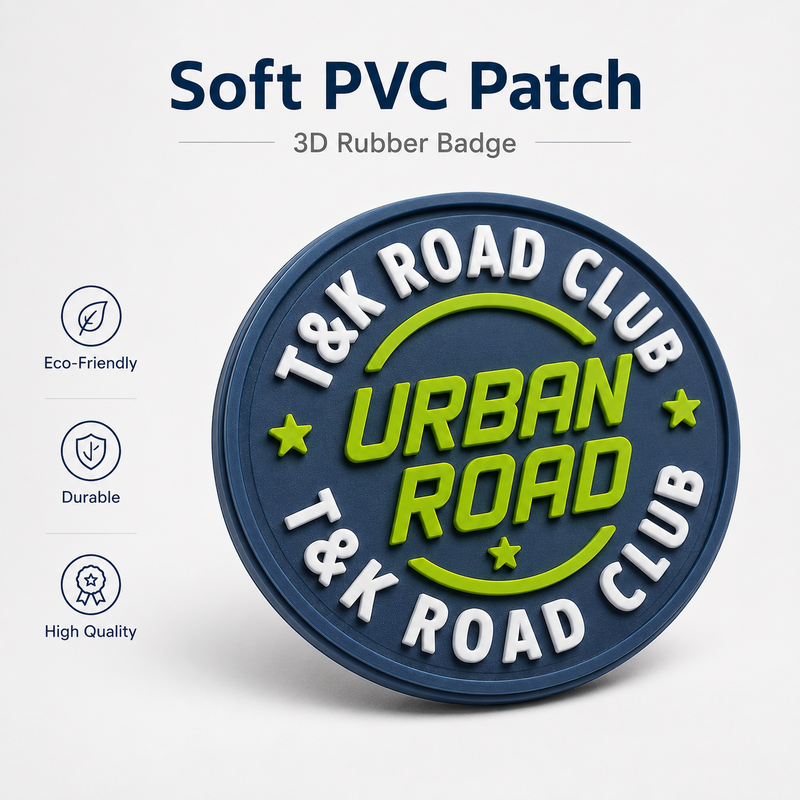 Custom Soft Silicone Rubber Clothing Labels with Non Slip Features Rich Color Options and Eco Friendly Non Toxic PVC Material