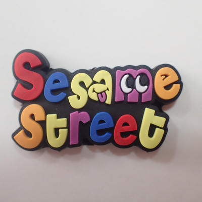 Logo Timbul PVC Lembut 3D Silicone Patch Kustom Untuk Sandal