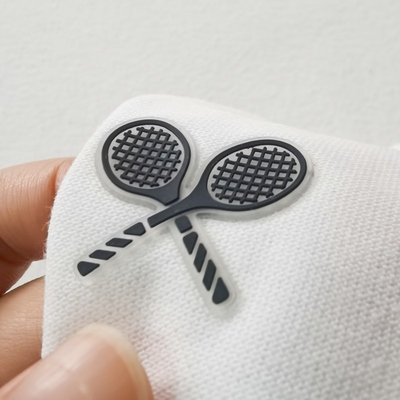 Silicone Logo Clothing Transfer Label Panas Label Silikon Lembut Untuk Mantel Olahraga