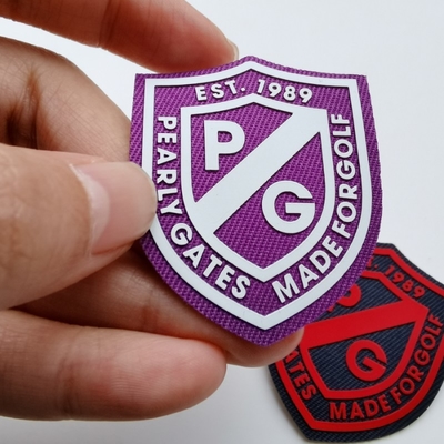 Desain Label Utama Pakaian Pencetakan Silikon, Label Pakaian Pakaian Merek Nama