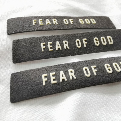 Patch Logo Silikon Dicetak Microfiber Untuk Label Merek Pakaian