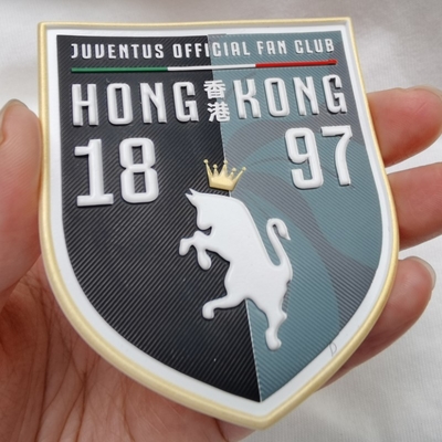 Heat Transfer On Team Apparel Label Pakaian Timbul, Garment Tpu Badge