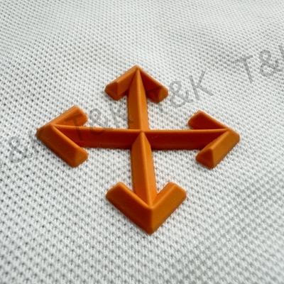 Label Perpindahan Panas Kustom Silikon 3D Desain Bebas Anti Selip