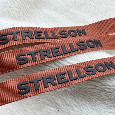 Tape Label Woven Elastic Band Dengan Logo Silikon Tercetak