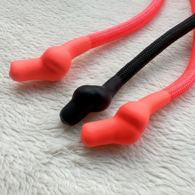 Olahraga Polyester String Drawing Cord Pakaian Kepala Silikon Dipaku 5mm-8mm