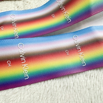 Iridescent Strap Printed Silikon Logo Skirt Ribbon Aksesoris