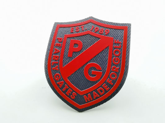 Logo Timbul 3D Label Transfer Panas Silikon Kustom Untuk Pakaian