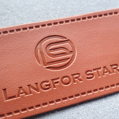 Heat Press yang Dapat Dicuci Ultrasonic Cut Embossed Leather Patches