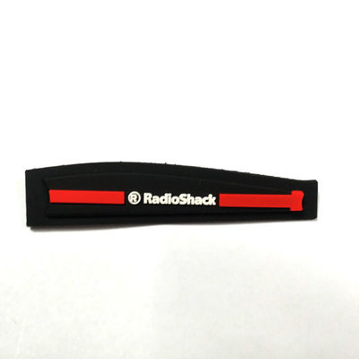 Dekorasi Logo 3D Karet Label Pakaian Lencana Silikon Plastik Untuk Kaos