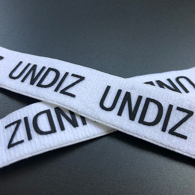 Pencetakan Silikon Disesuaikan Nylon Elastis Band Non Slip Anyaman