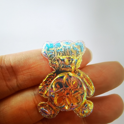 Kustom Fashionable Magic Color 3D TPU Patch Lencana Mantel yang Dapat Dicuci