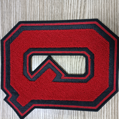 Patch Kain Bordir Berwarna Besar Pola Logo Handuk Chenier