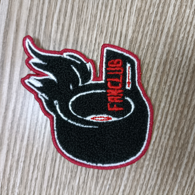 Besar Pola Warna Handuk Bordir Patch Chenier Decal Logo
