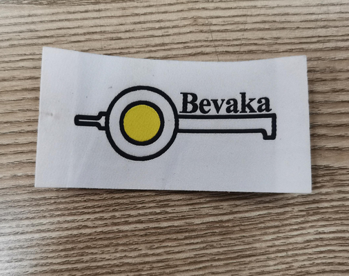 T Shirt yang Disesuaikan, Label Tenunan Katun Dapat Dicuci Untuk Pakaian